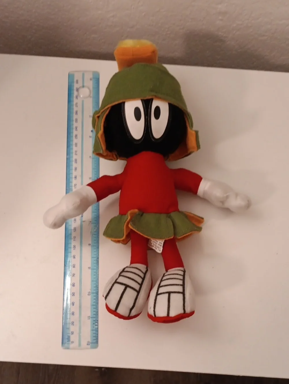 Marvin The Martian Red and Green Plush Character Doll - Soft Kids Stuffed Toy
